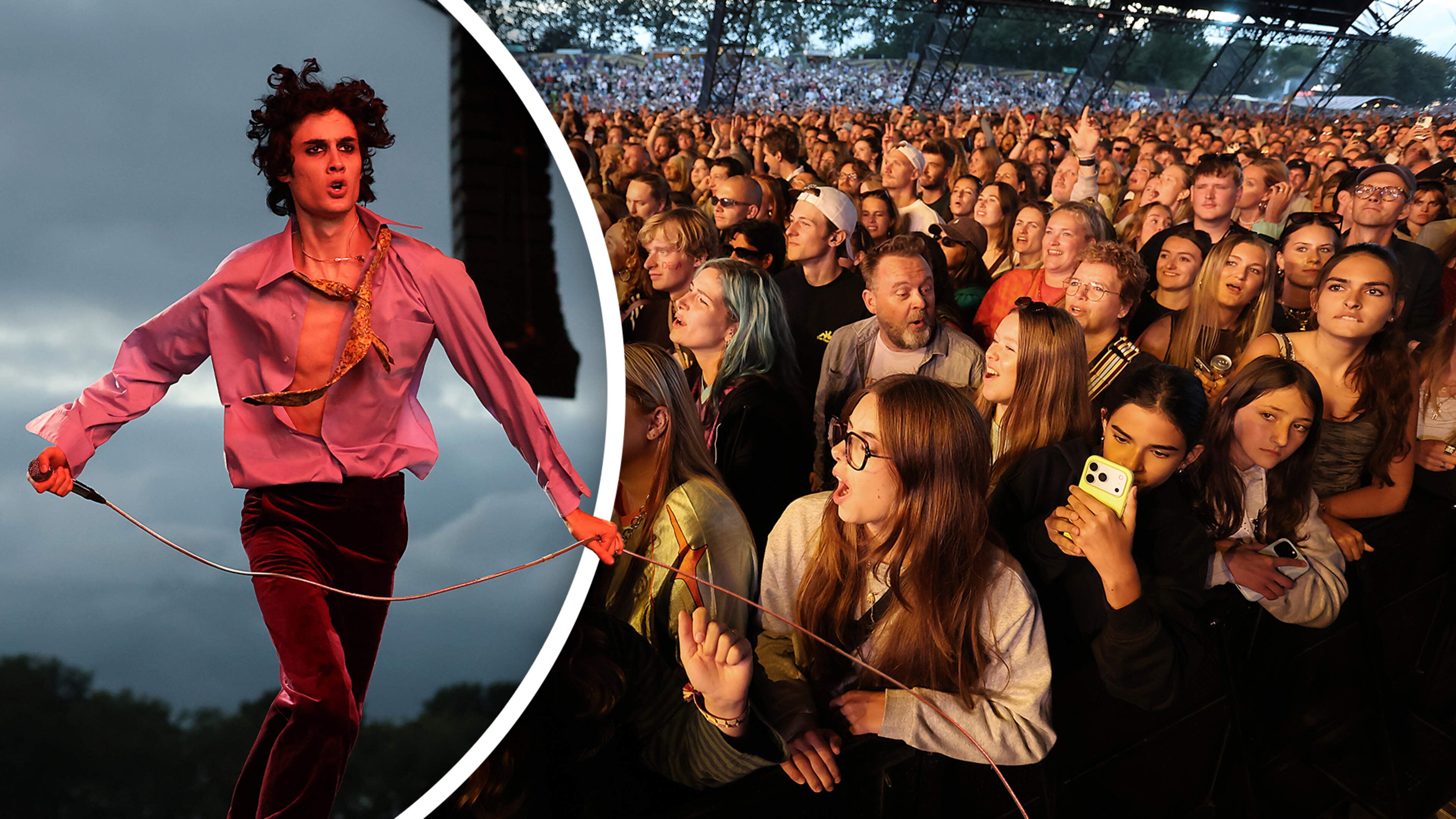 Sombr verovert Lowlands: Amerikaanse ’star’ laat publiek smelten en doet er dan nóg een schepje bovenop